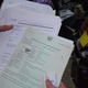 Visa paperwork seized during a raid on a fake US embassy operating in Accra.